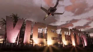 Vice City, official still: The sign on the hill